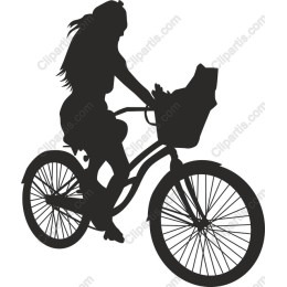 Bicycle Riding Woman