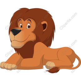 Charming Cartoon Lion