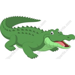 Charming Cartoon Crocodile