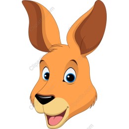 Cheerful Cartoon Kangaroo
