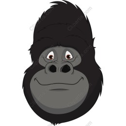 Charming Cartoon Gorilla