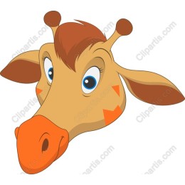 Adorable Cartoon Giraffe