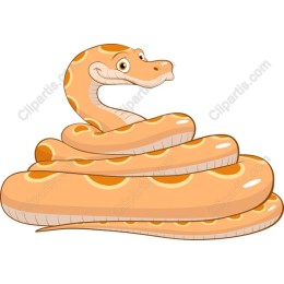 Playful Cartoon Snake