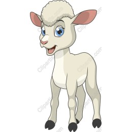 Charming Cartoon Sheep