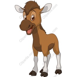 Cheerful Cartoon Horse