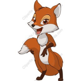 Adorable Cartoon Fox