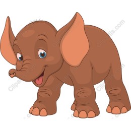 Charming Cartoon Elephant