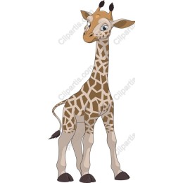Whimsical Cartoon Giraffe
