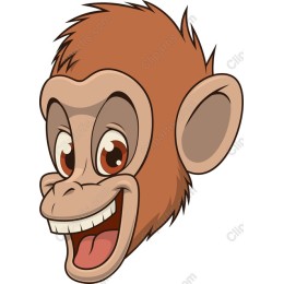Playful Cartoon Monkey