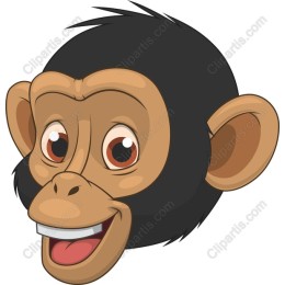 Cheerful Monkey Face