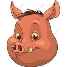 Adorable Cartoon Pig
