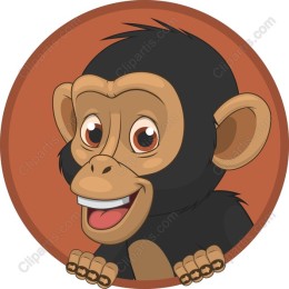 Cheerful Monkey in and