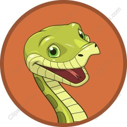 Cheerful Green Snake