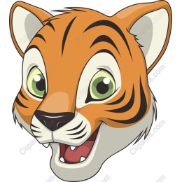 Playful Tiger Head
