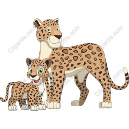 Charming Leopard Family