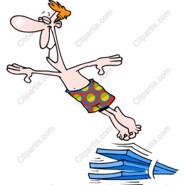 Cheerful Swimmer