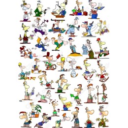 Whimsical Cartoon Character Bundle