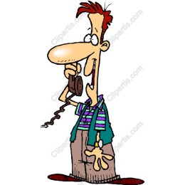 Quirky Cartoon Phone Character