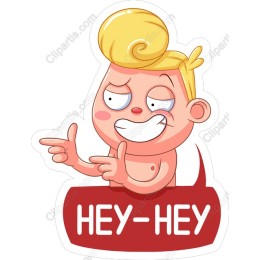 Cheeky Cartoon Character - HEY-HEY
