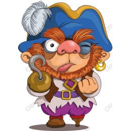Whimsical Pirate Character
