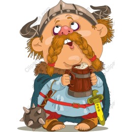 Whimsical Viking Character