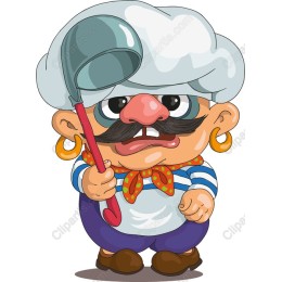 Whimsical Cartoon Chef