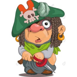 Whimsical Pirate Character