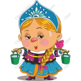 Cheerful Traditional Girl