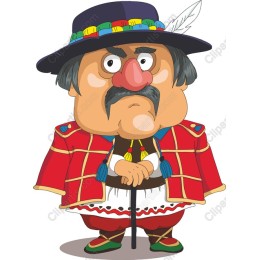 Vibrant Cartoony Traditional Figure