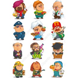  Character Clipart Bundle - Set