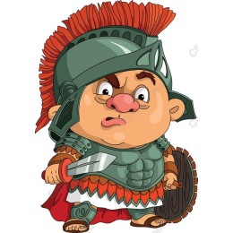 Cartoon Roman Warrior