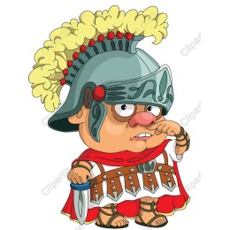Whimsical Roman Soldier