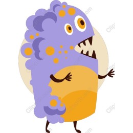Playful Purple Monster