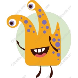 Whimsical Orange Creature