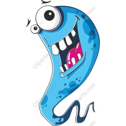 Playful Blue Ghost