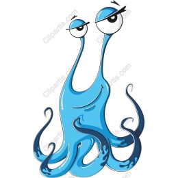 Playful Blue Octopus