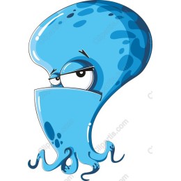 Playful Blue Octopus
