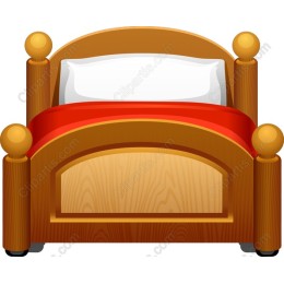 Cozy Wooden Bed