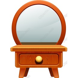 Charming Wooden Dresser with Mirror