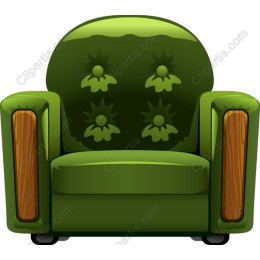 Charming Green Armchair