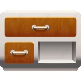 Stylish Wooden Drawer Unit