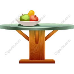 Fruit Bowl on Table