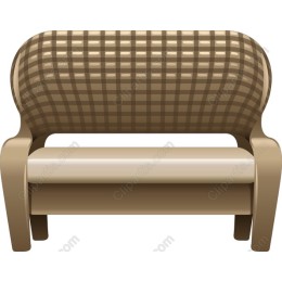 Charming Plaid Two-Seater Sofa