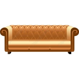 Elegant Caramel Leather Sofa