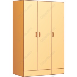 Three-Door Wardrobe