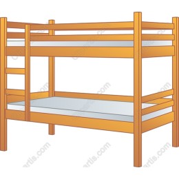 Classic Wooden Bunk Bed