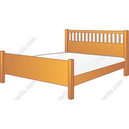 Cozy Wooden Bed