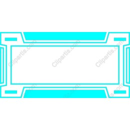 Geometric Frame - Turquoise