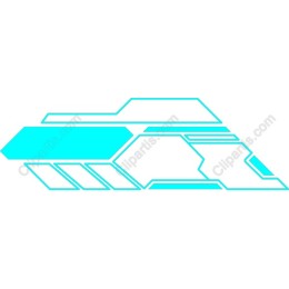 Futuristic Turquoise Geometric