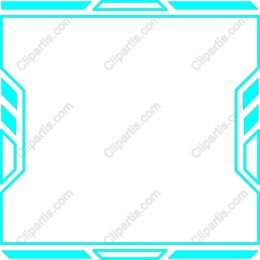 Modern Blue Geometric Frame